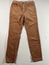 Loft Women s Sz 28/6 Rusty Brown Curvy High Waist Skinny Corduroy Pants