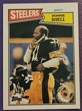 1987 Topps #293 Donnie Shell Football card Pittsburgh Steelers! HOF!