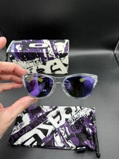 Oakley Jupiter Sold Out Polished Clear/Violet Iridium Lenses 24-206