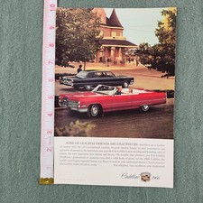 1966 Red Cadillac Deville Convertible Cars Vintage Magazine Ad 10x7 1966 Red Cadillac Deville Convertible Cars Vintage Magazine Ad 10x7