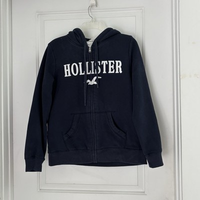 hollister ファーパーカー ネイビー Y2K Hollister Women's Navy Blue