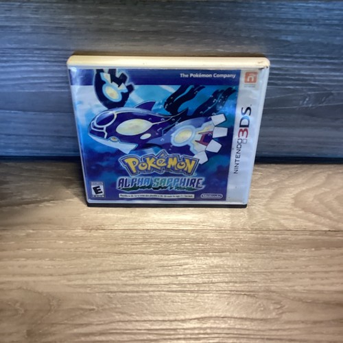 Pokémon Zaffiro Alpha Nintendo 3DS NO gioco custodia e manuale SOLO - Foto 9 di 10
