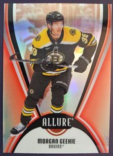 2025-26 UD Allure Hockey #5 Morgan Geekie Red Rainbow Bruins Card