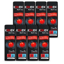 Image of 8x Kotex Maxi Night Time 10 Quilted Soft Sanitary Protection Pads