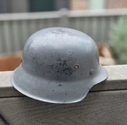 Original German WW2 M42 Helmet - Vintage Military WWII Strap