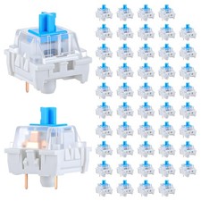 50 PCS Mechanical Keyboard Switches Clicker 3 Pin Blue Switch blue