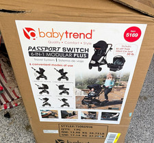 Baby Trend Passport Switch 6-in-1 Modular Travel System Black TS06D93E