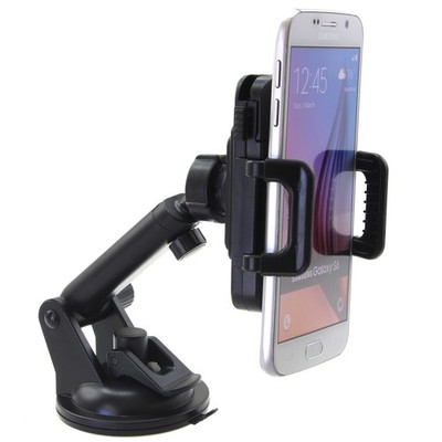 For Galaxy S25 FE/A07/A17 - Car Mount Dash Windshield Holder Telescopic Cradle