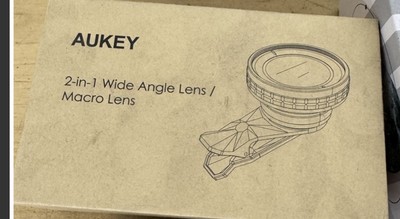 AUKEY 2-in-1 WIDE ANGLE LENS MACRO LENS IN BOX - MODEL PL-WD07