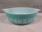 Vintage Pyrex 471 Turquoise Amish Butterprint Casserole Dish 1 Pint No Lid