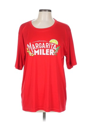 Assorted Brands Women Red Short Sleeve T-Shirt L