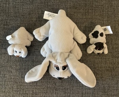Mini Pound Puppies Lot Mom And Two Babies Stuffed Animals-1995