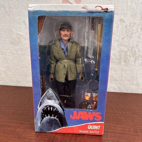NECA Jaws Quint (Clothed) Action Figure Shark Batttle New In Box Sealed