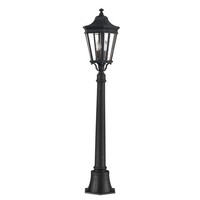 Schwarz Durchsichtig Klassisch Stehlampe AußEnlampe Garten 2X60W/E14 IP44
