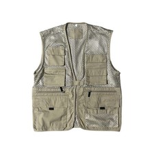 Fishing Vest Outdoor Gear, Size M (24"x19"), Polyester/Cotton, Condition B