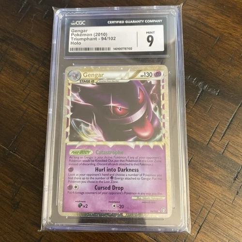 Triumphant Gengar Prime 94/102 Holo Pokemon Card CGC 9 Mint