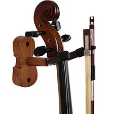 Violin Wall Mount Violin Hanger with Bow Hook Home  Studio Rosewood