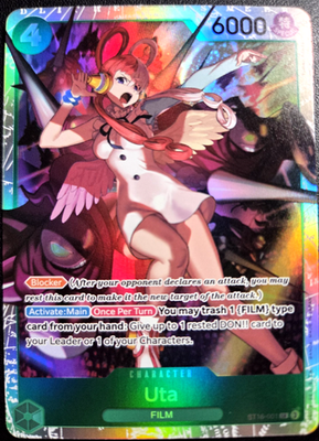 #ad Uta ST16 001 SR ONE PIECE Tcg Card Game NM GREEN $1.95