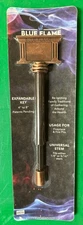 BLUE FLAME EXPANDABLE 4" TO 8" KEY FIREPLACE FIRE PITS 1/4" OR 5/16" STEM BRONZE