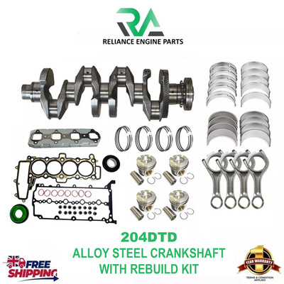 Land Rover 2.0L 204DTD D Crankshaft Aluminum Steel With Engine Overhaul Kit NEW
