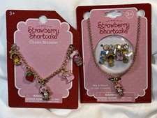Strawberry Shortcake Charm Necklace And Bracelet Child&rsquo;s Gift Set