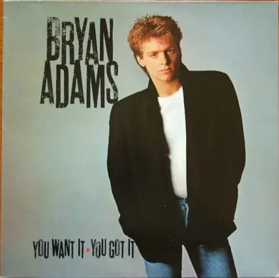 Bryan Adams You Want It, You Got It BLACK LABEL A&M Records Vinyl LP