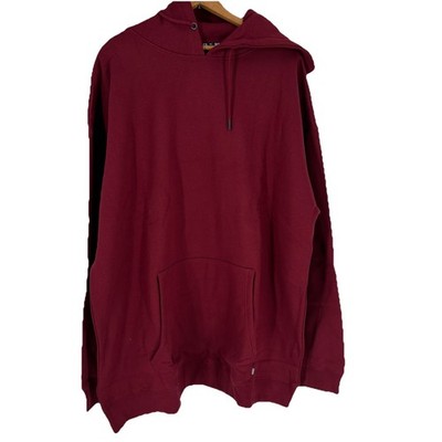Dixxon Flannel Co Men Pullover Hoodie 4XL Burgundy Ground Up Custom Fleece
