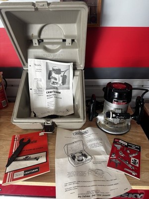 Vintage Craftsman Sears Router 315.17381 w/ Case Manual Wrench USA Made
