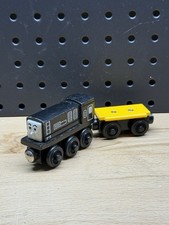 Thomas  Friends Wooden Railway Train Engine Diesel  Flatbed Lot