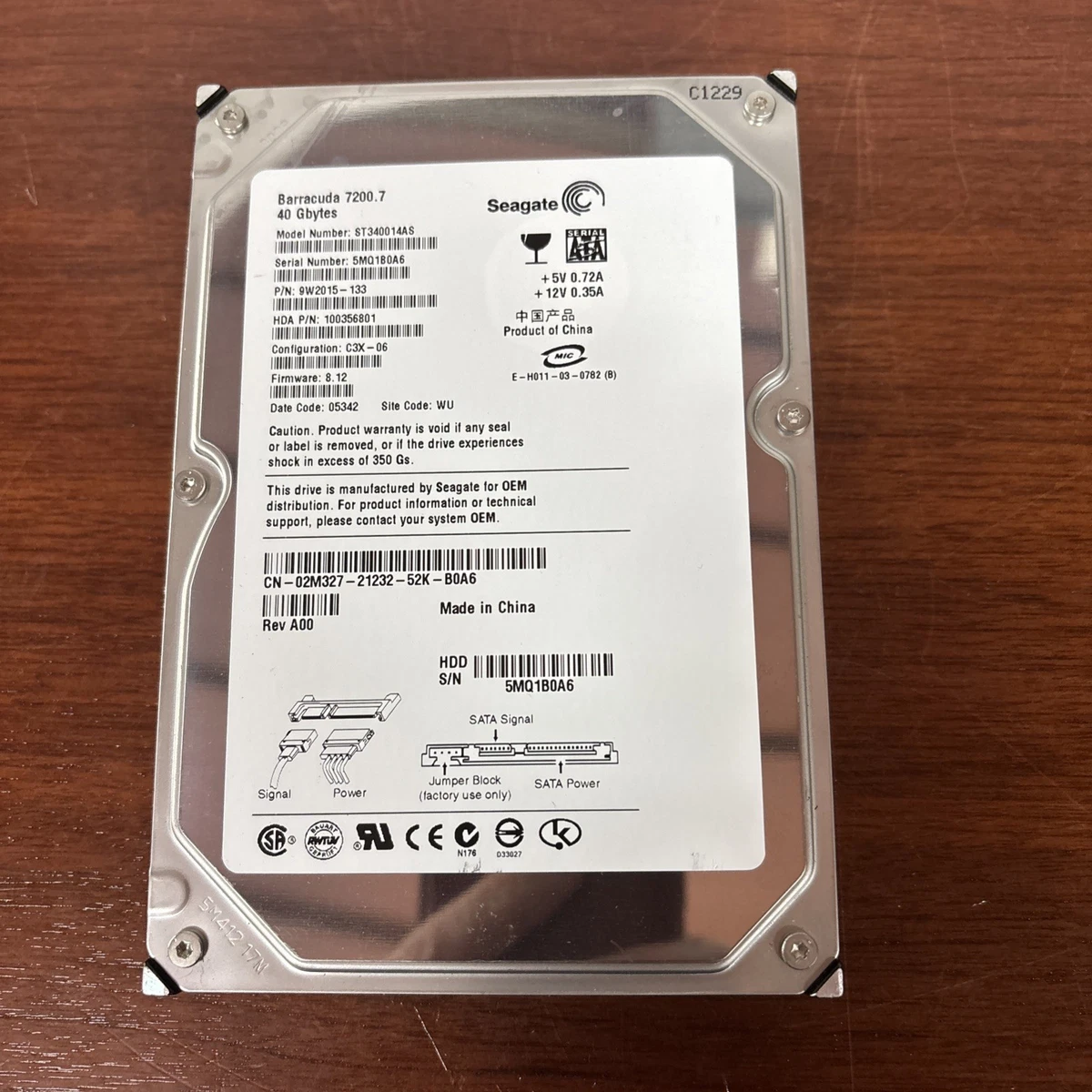 Seagate 40 GB Internal Hard Disk Drives for sale | eBay