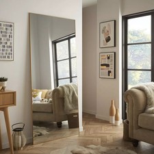 Leaner Mirror Islington Rectangular with Gold Aluminium Frame- H 180cm x L 80cm
