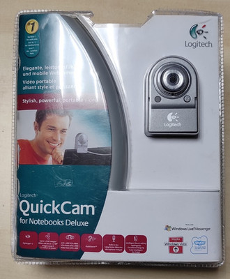 Logitech QuickCam Deluxe for Notebooks Webcam USB 1.3MP Neu Verpackt
