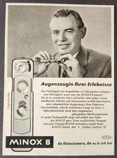 16. Minox B Mini Kamera Camera Werbung Reklame 1960