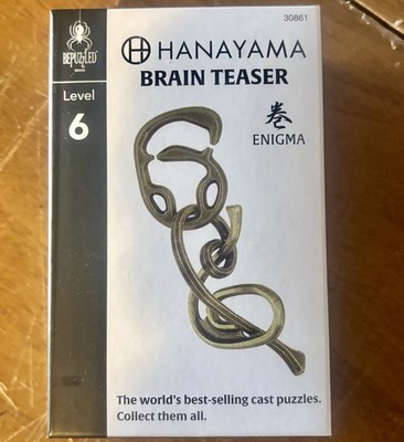 Hanayama Level 6 Cast Metal Brain Teaser Puzzle Japanese Bepuzzled Enigma