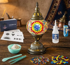 DIY Mosaic Lamp Kit Craft Set with/ Video Instructions US Plug Gift Adult