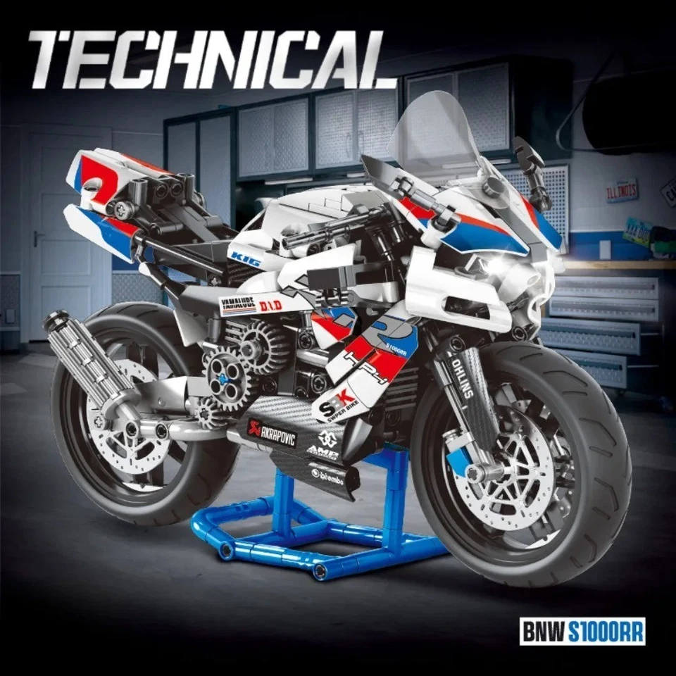 BMW S1000 RR Technic Building Block Set - Detailed Champions Model - Replica - Image 2 of 4