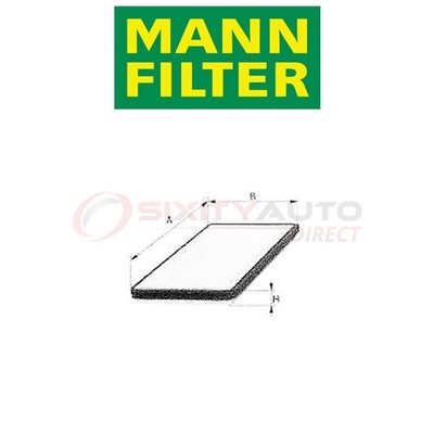 MANN FILTER Cabin Air Filter for 1998-2000 Volvo V70 2.3L 2.4L L5 - vw