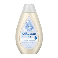Johnson's Sensitive Care Baby Wash Shampoo 2-in-1 Baby Wash Shampoo 13.6 fl
