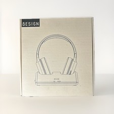 BESIGN BTH01 RF UHF Wireless Over-Ear TV Headphones Stereo Beige 40mm