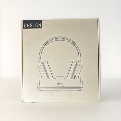 BESIGN BTH01 RF UHF Wireless Over-Ear TV Headphones Stereo Beige 40mm