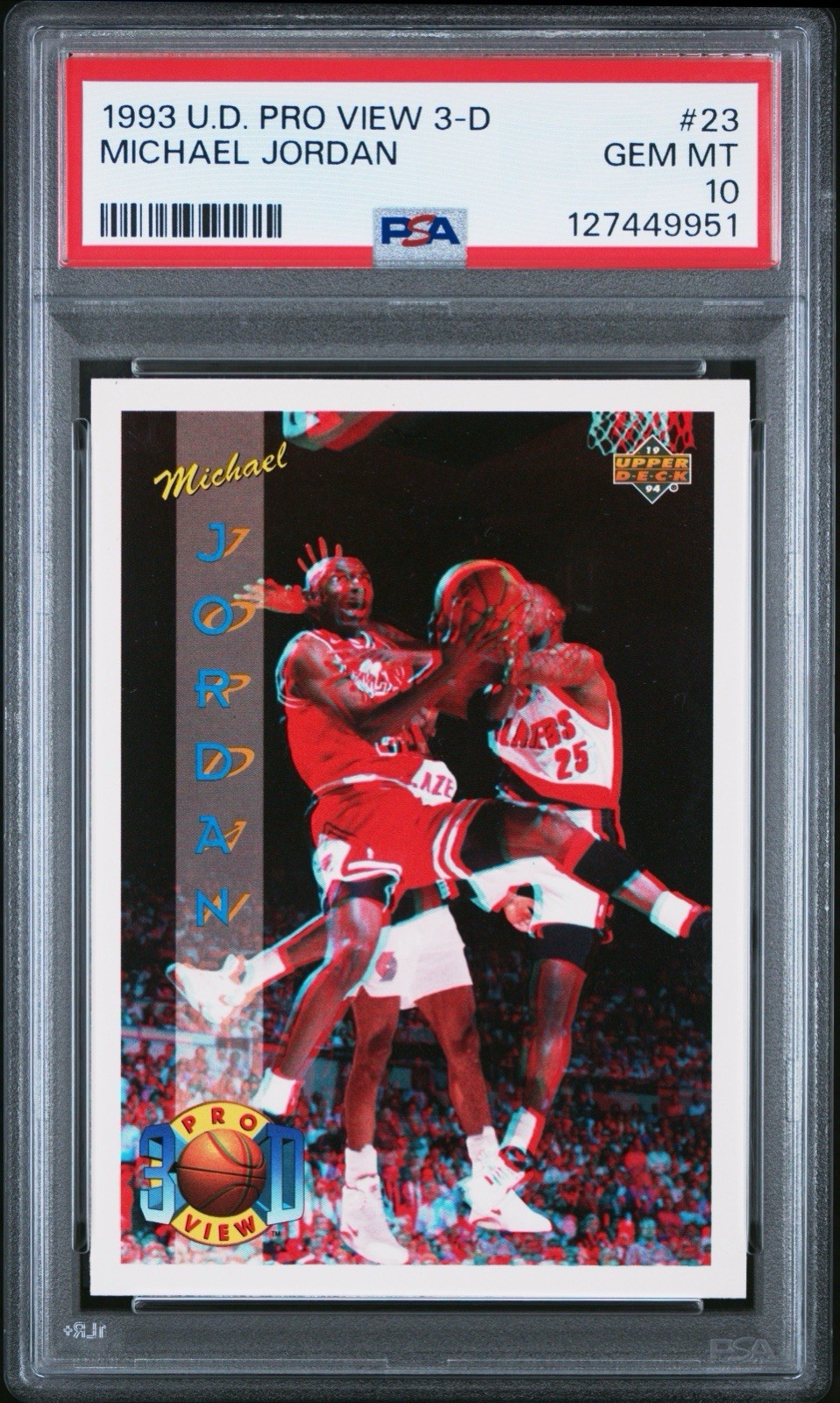 1993 Upper Deck Pro View 3D - Michael Jordan #23 PSA 10