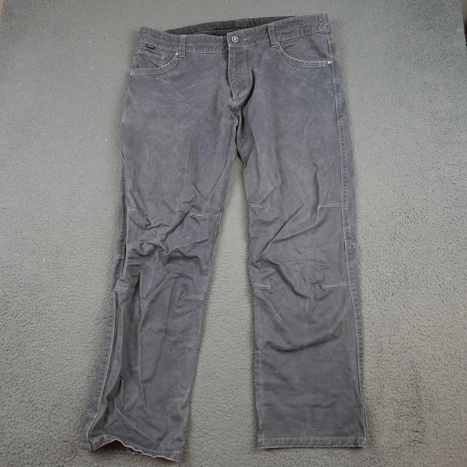 Kuhl Rydr Pants Mens 38x30 Gray Vintage Patina Dye Hiking Workwear Outdoor