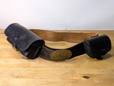 Reproduction Civil War CNG 1st Conn. Cavalry Belt, Cartridge & Cap Box RARE