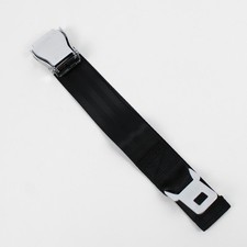 Ceinture De Sécurité D'Avion Noire Non Marquée Avec Carte De Propriétaire Et Sac