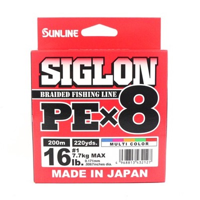 Sunline P.E Line X8 Siglon 200M P.E 1 16LB Multi (2127)