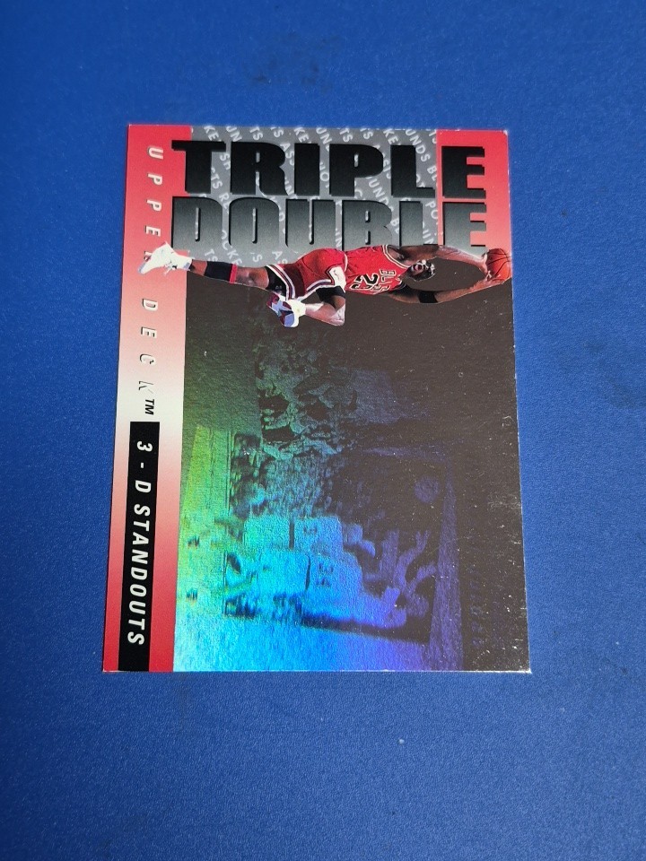 Michael Jordan Upper Deck Triple Double 1993 3-D Standouts Chicago Bulls