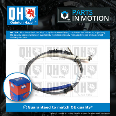 Handbrake Cable fits FIAT DOBLO 263 2.0D Rear 2010 on 263A1.000 Hand Brake QH