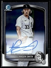 2025 Bowman Chrome Prospect Autographs Hagen Smith Auto White Sox #CPA-HS