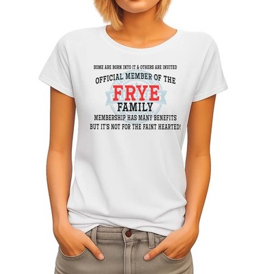 OFFIZIELLES MITGLIED DER Frye FAMILIE DAMEN T-SHIRT