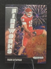 2025 Panini Prizm Black - Fireworks Mark Bowman #15 (RC)